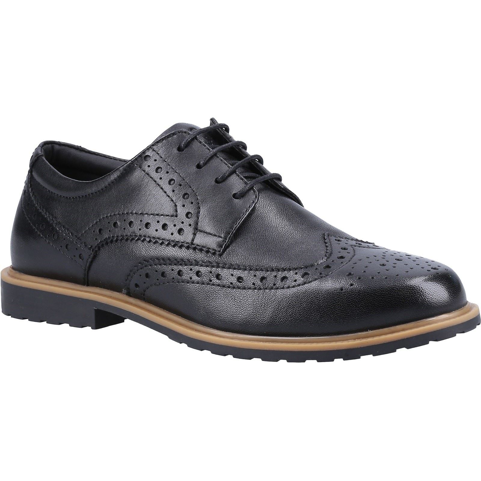 Product Image for Hush Puppies Verity Leather Women's Black Brogues Shoes