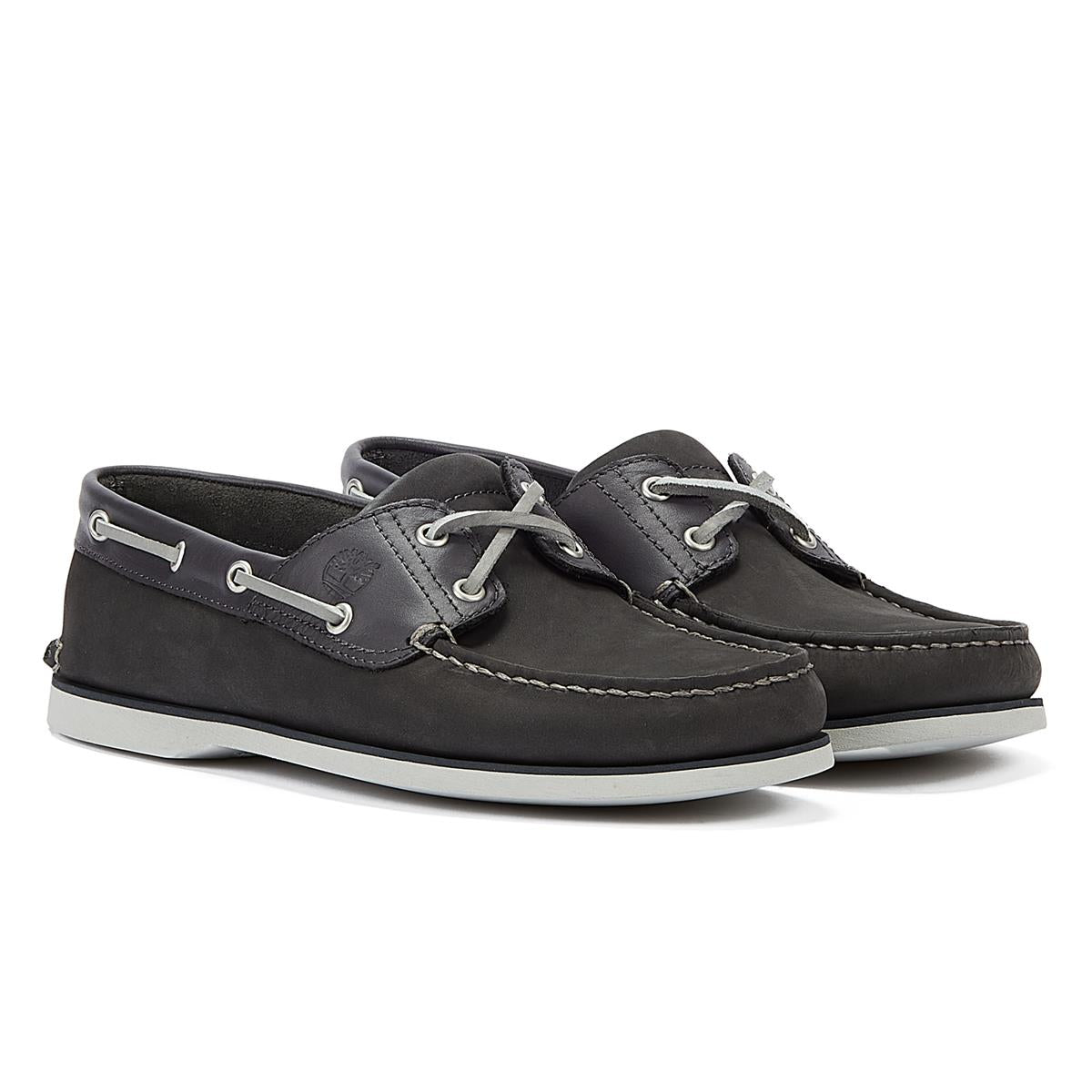 Timberland Classic 2 Eye Boat Nubuck Mens Grey Casual