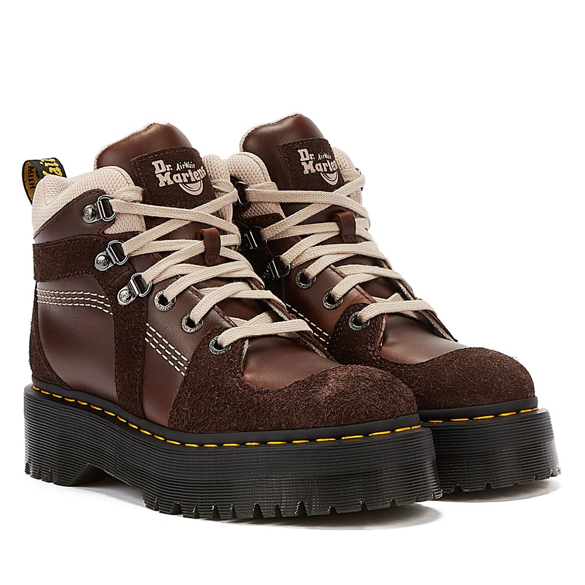 Dr. Martens Zuma Hiker Pull Up Leather Women’s Brown Boots