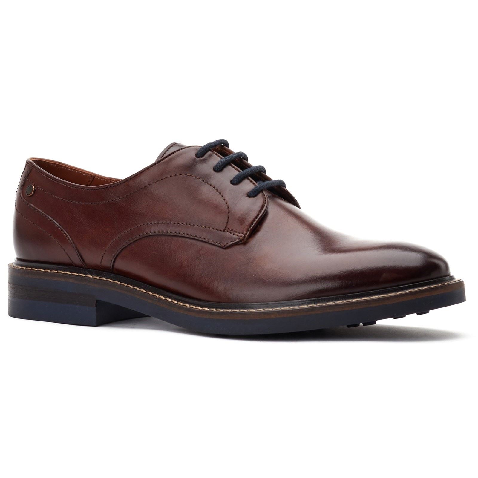 Product Image for Base London Mawley Leather Men's Burnt Brown Oxford Shoes
