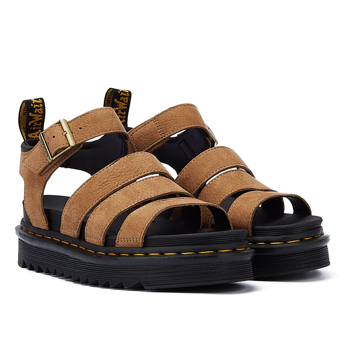 Dr. Martens Blaire Tumbled Nubuck Savannah Women’s Tan Sandals