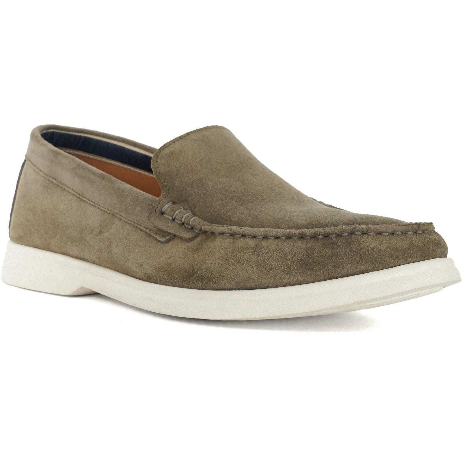 Product Image for Dune Buftonn Suede Men's Khaki Loafers
