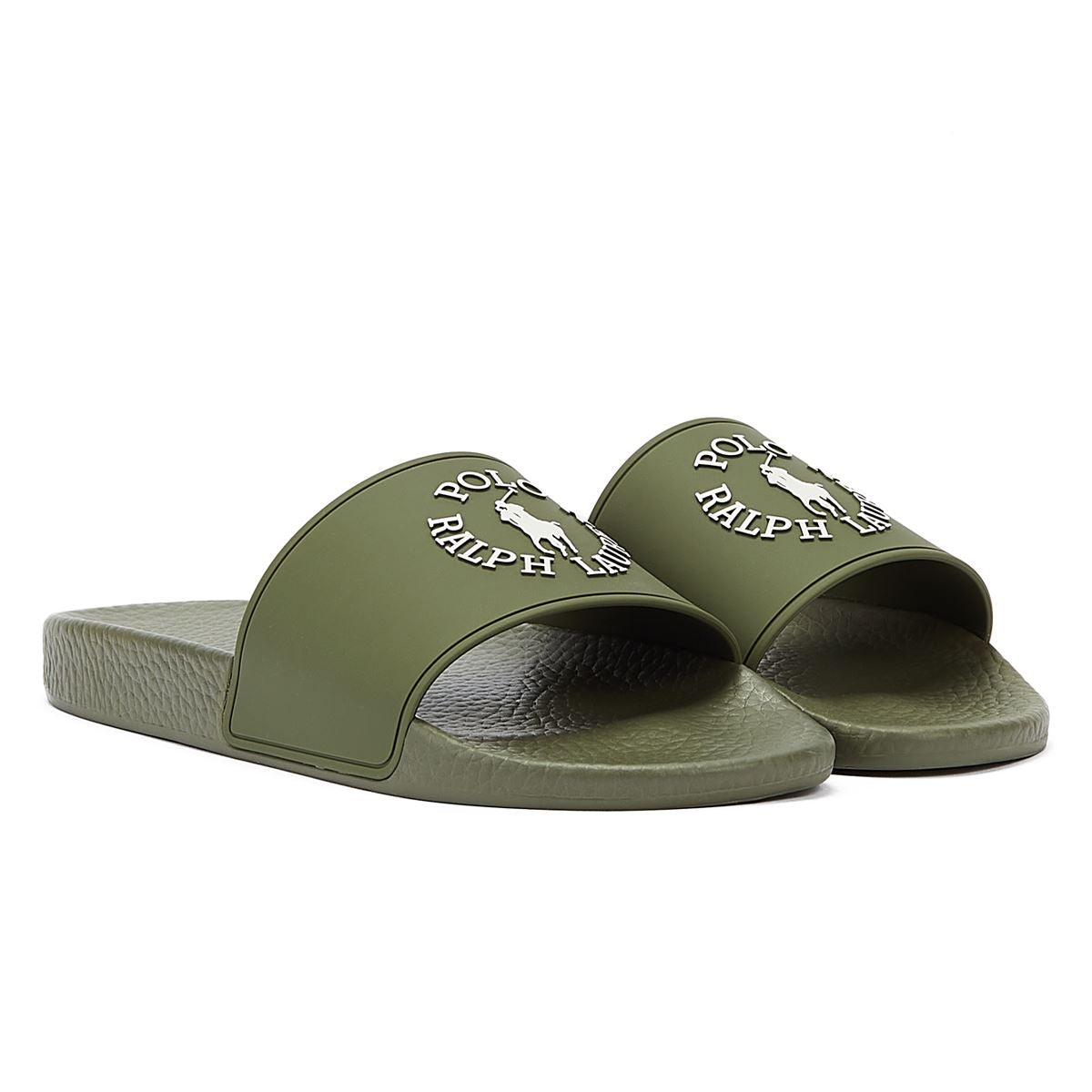 Ralph Lauren Pool Slide Sandal Mens Green Sandal