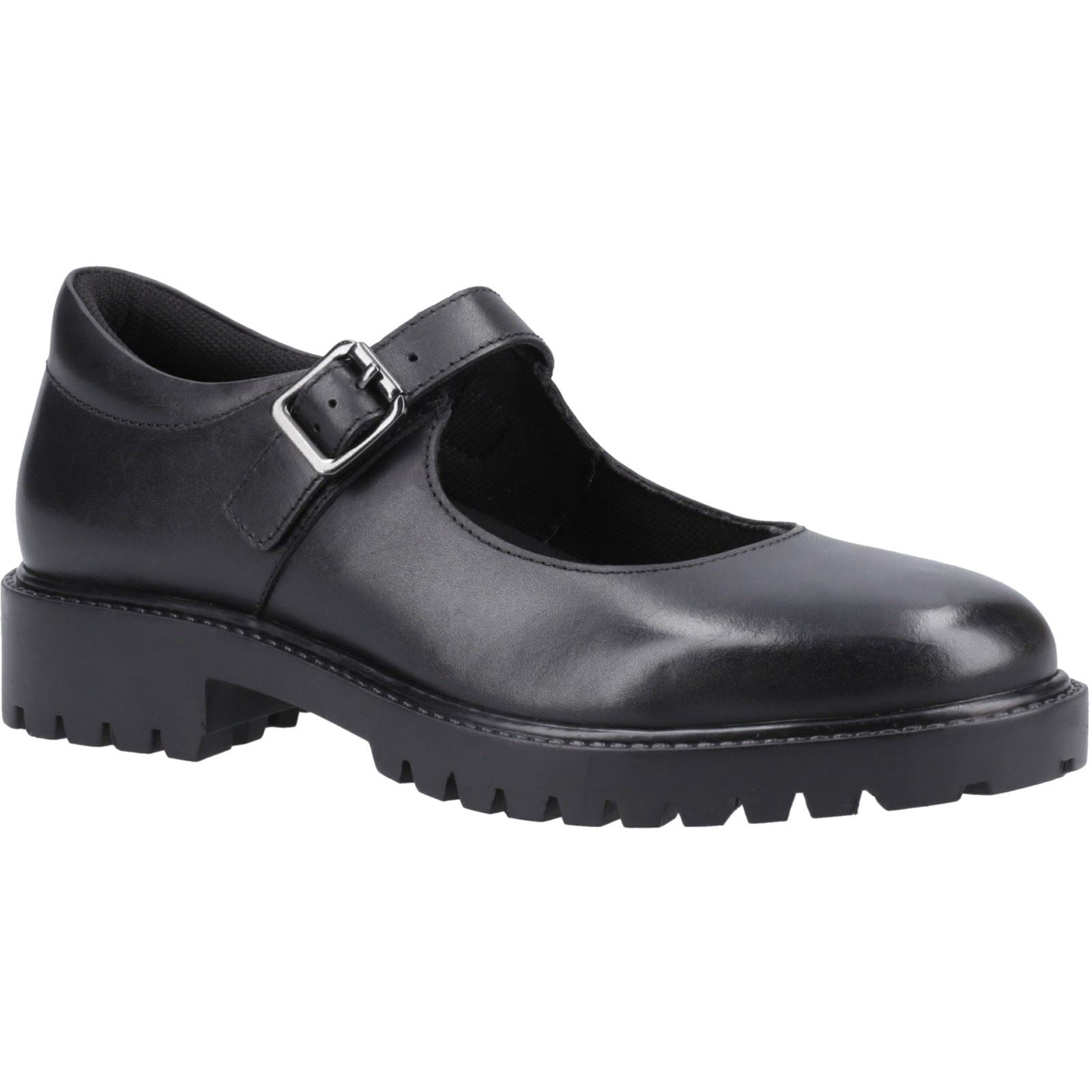 Product Image for Hush Puppies Aurora Senior Leather Girls's Black Shoes