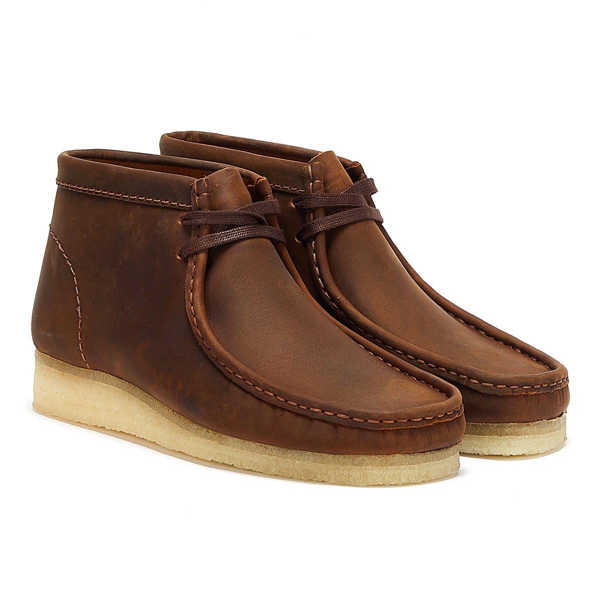Clarks Wallabee Beeswax Men’s Brown Boots