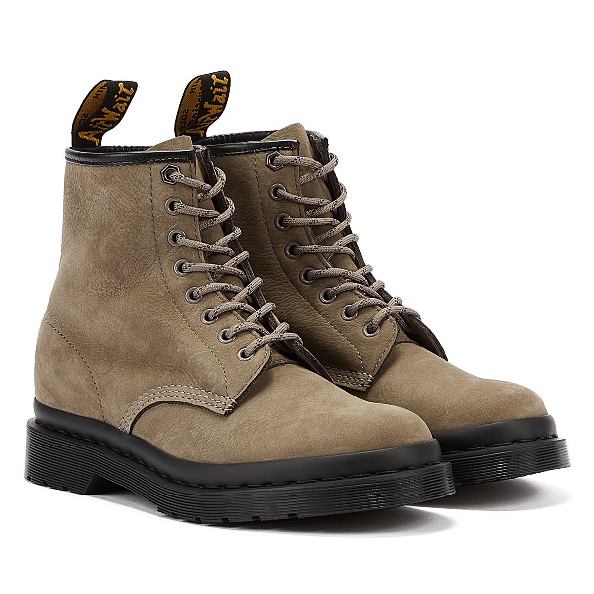 Dr. Martens 1460 Milled Nubuck Wp Grey Boots