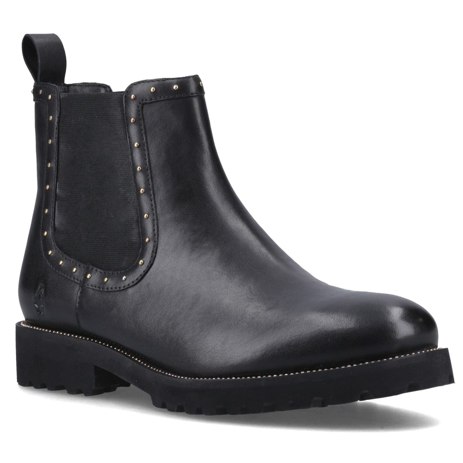 Product Image for Hush Puppies Gwyneth Leather Women's Black Flat Chelsea Boots