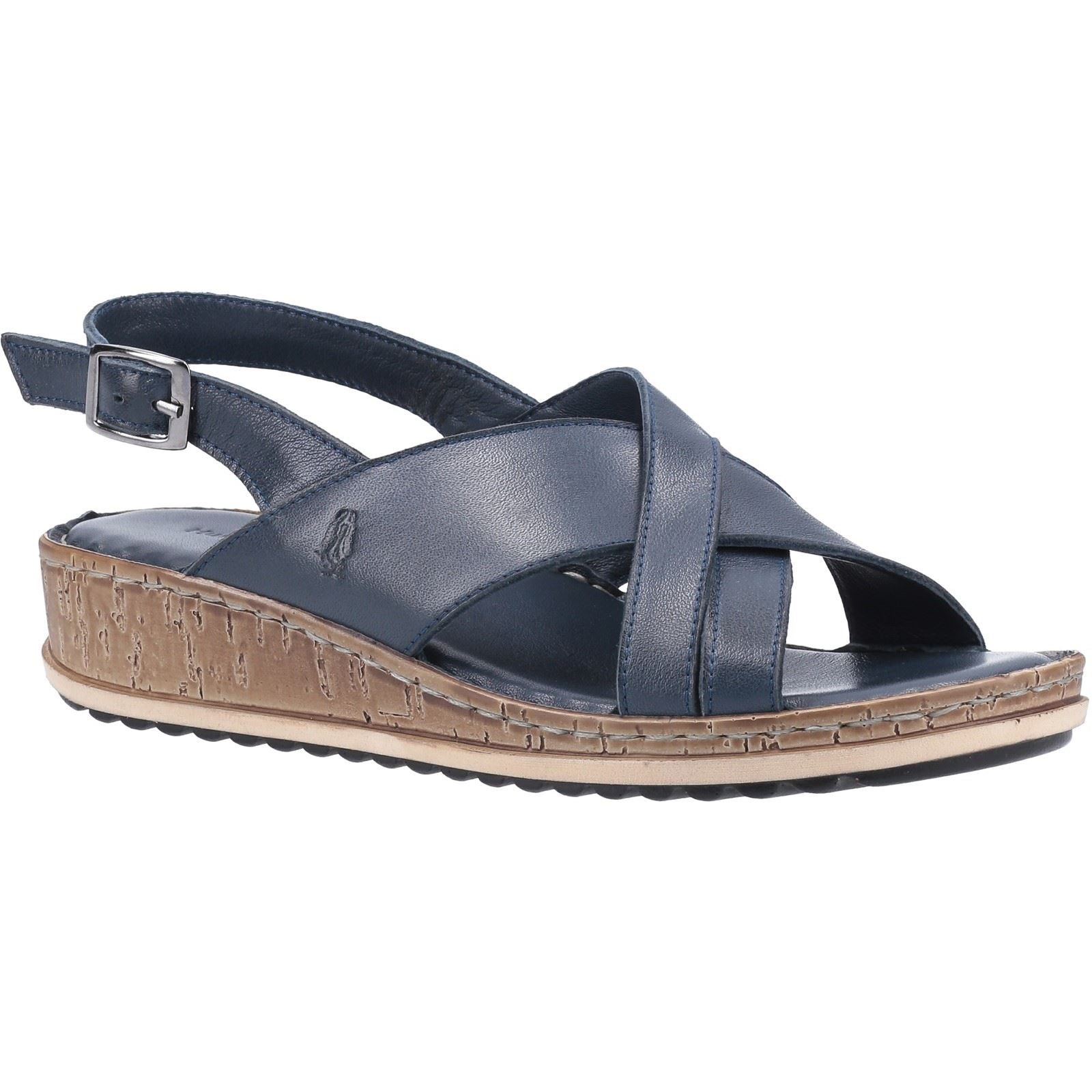 Product Image for Hush Puppies Elena Leather Women's Navy Wedges