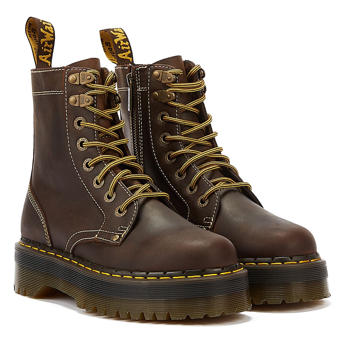 Dr. Martens Jadon Archive Crazy Horse Brown Boots