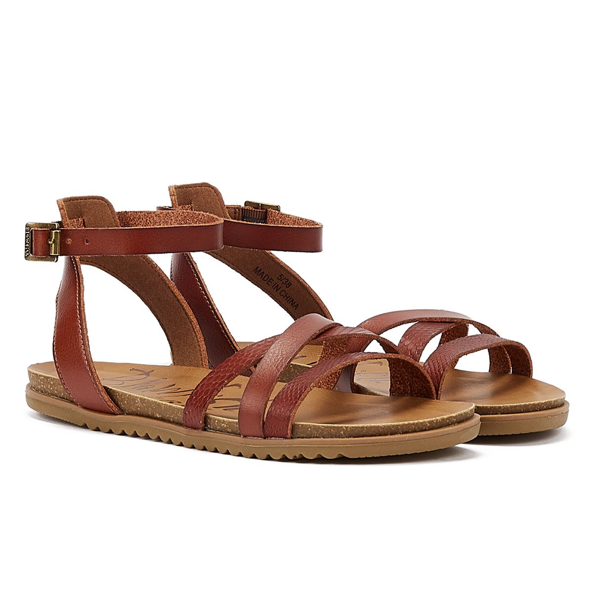 Blowfish Malibu Maylie Wood Dyecut Women’s Brown Sandal