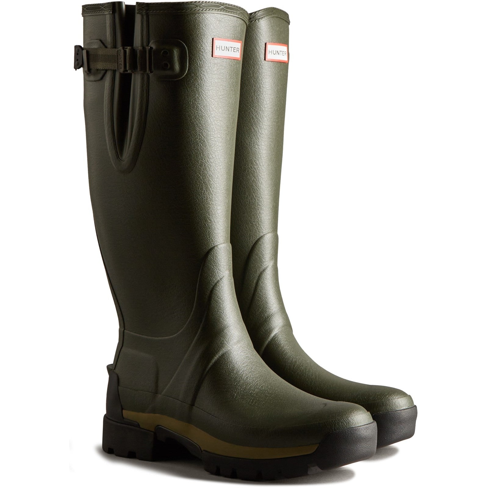 Product Image for Hunter Mens Dark Olive Balmoral Adjustable Wellington Boots
