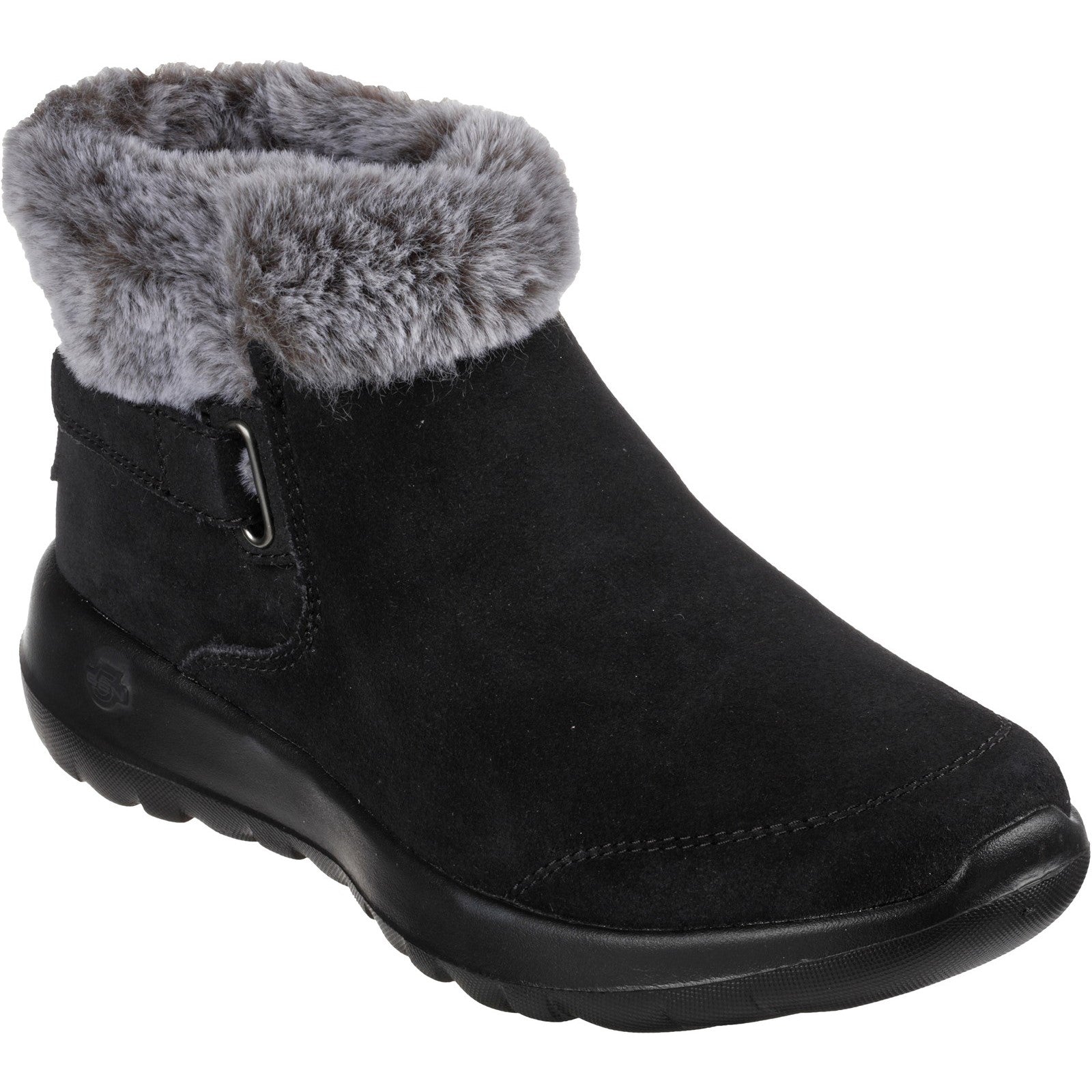 Product Image for Skechers Womens on-The-Go Joy First Glance 144041-Bkgy Black/Grey Hook and Loop Shoe