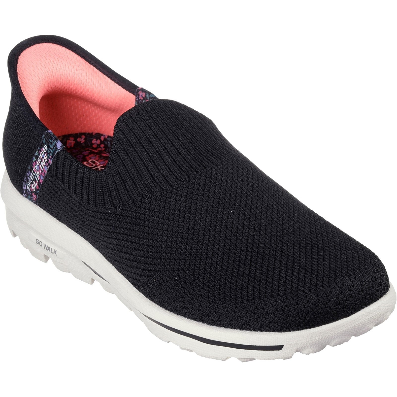 Product Image for Skechers Womens Go Walk Travel Tahiti Sunset 124799-Blk Black Slip on Shoe
