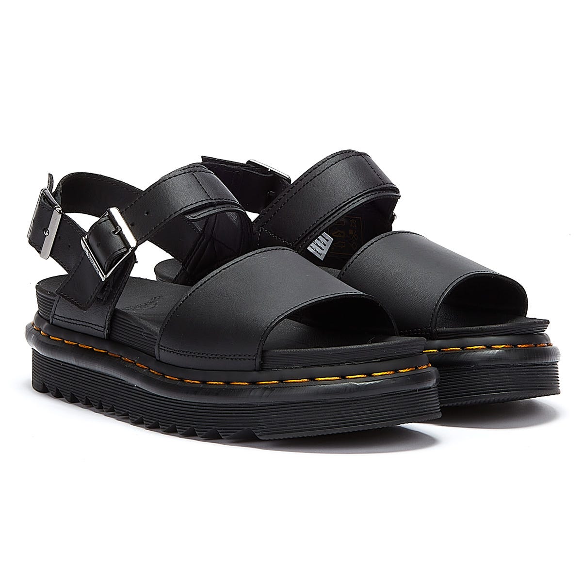 DR. MARTENS Womens Voss Sandals (Black) Colour: Black, Size: 3