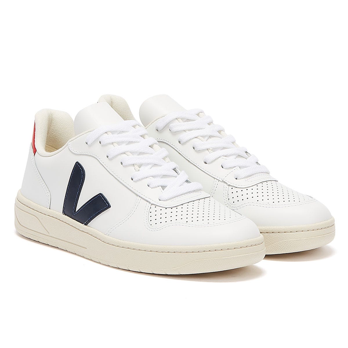 Veja V-10 Womens Extra White / Nautico Pekin Trainers – Tower-London.com