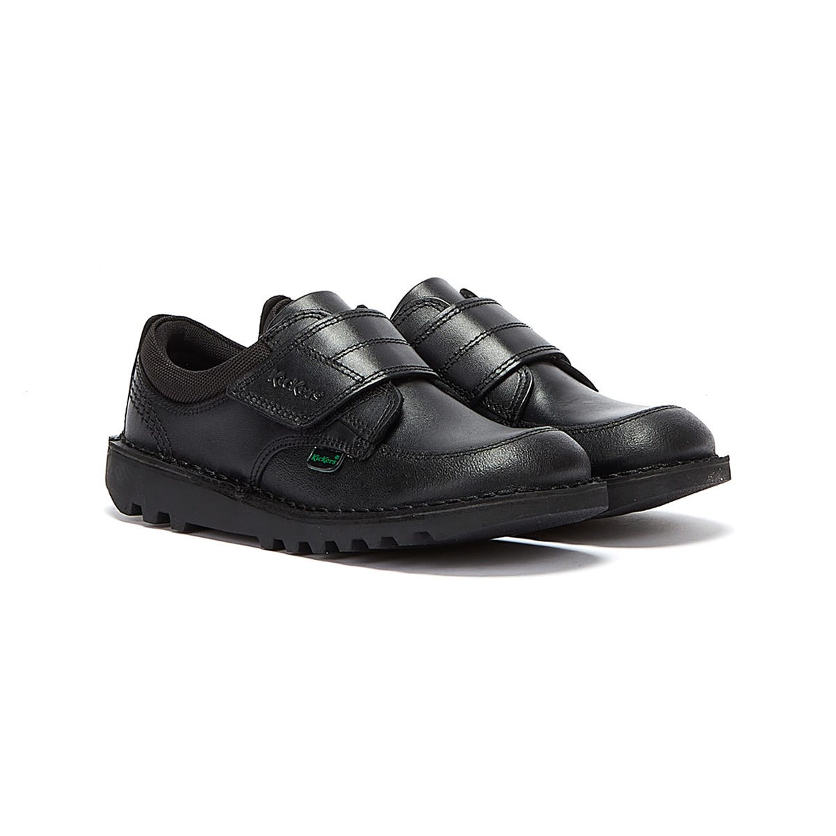 Kickers Kick Lo Scuff Junior Black Trainers