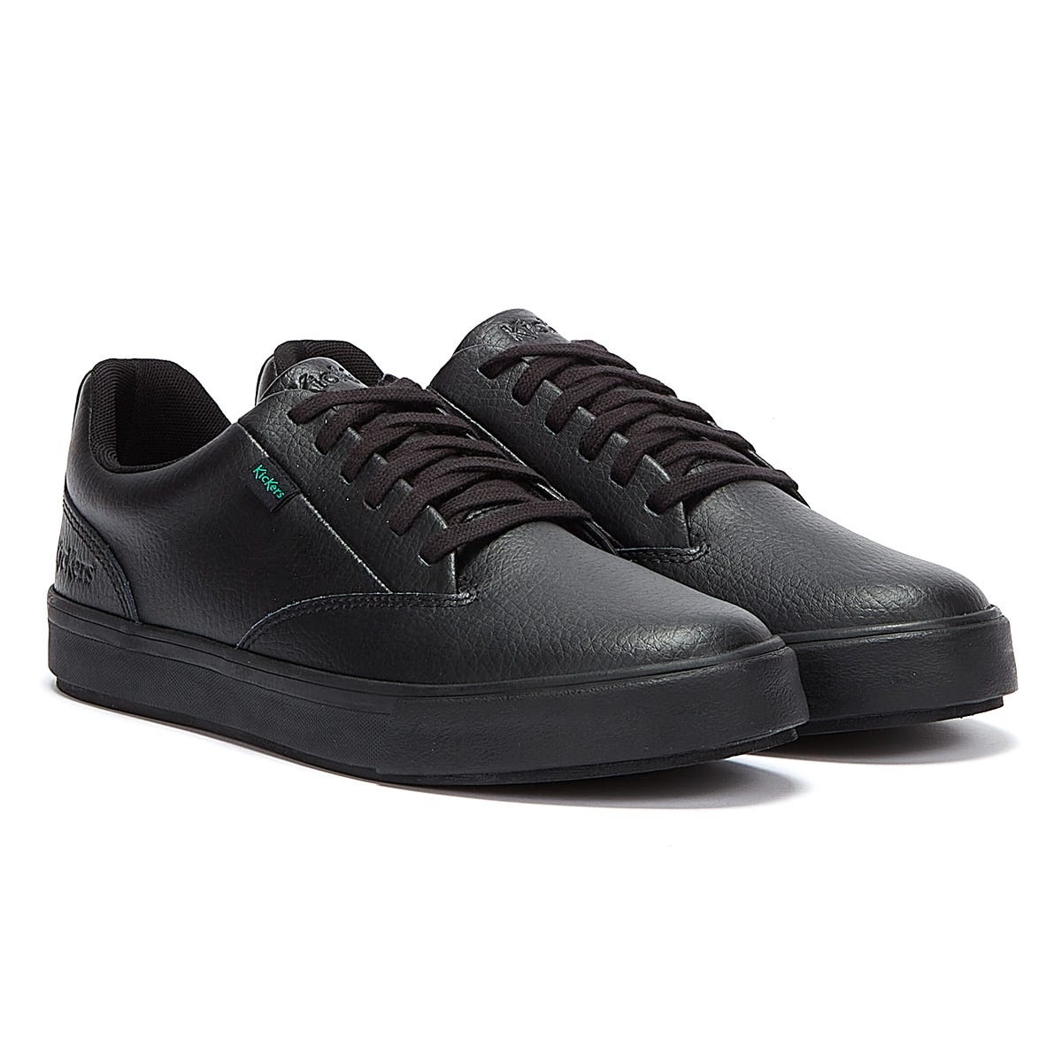 Kickers Tovni Tumble Leather Men Black Shoes