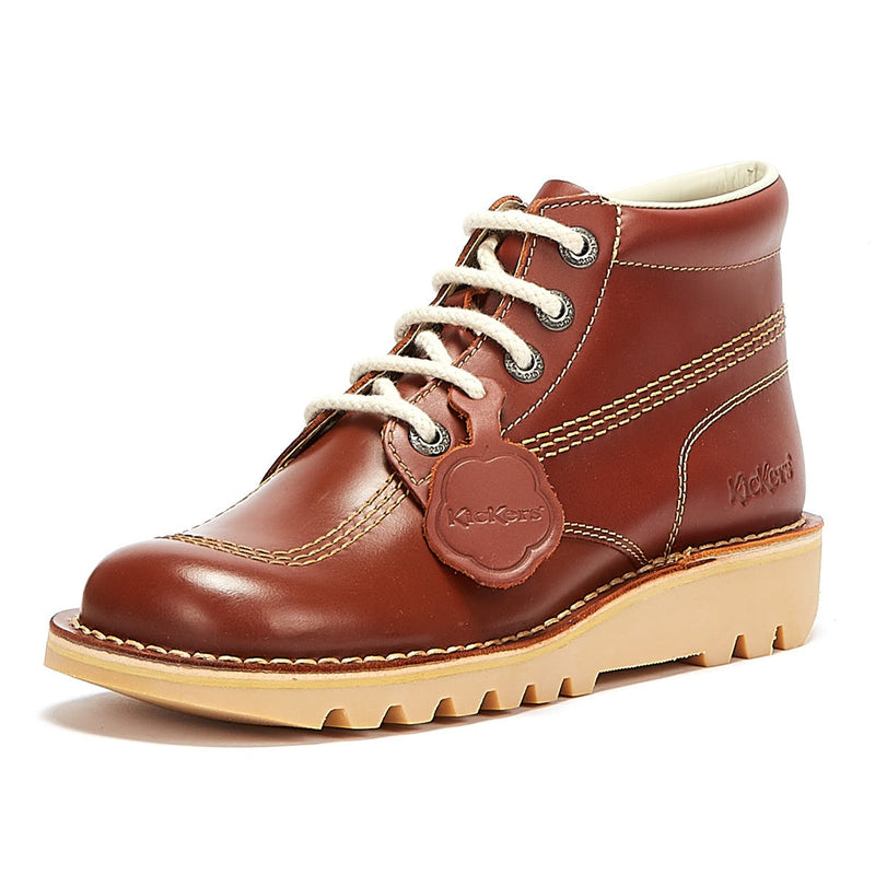 Men's Kick Hi Leather Boots With Laces – TOWER London