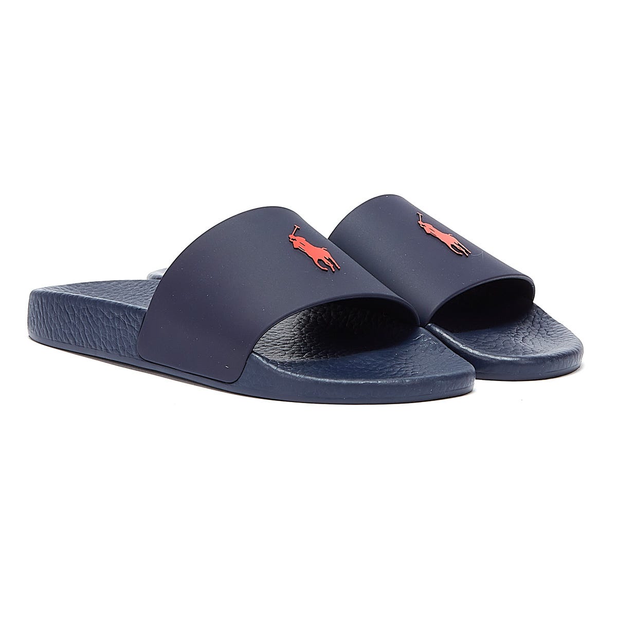 Ralph Lauren Polo Player Mens Navy / Red Slides