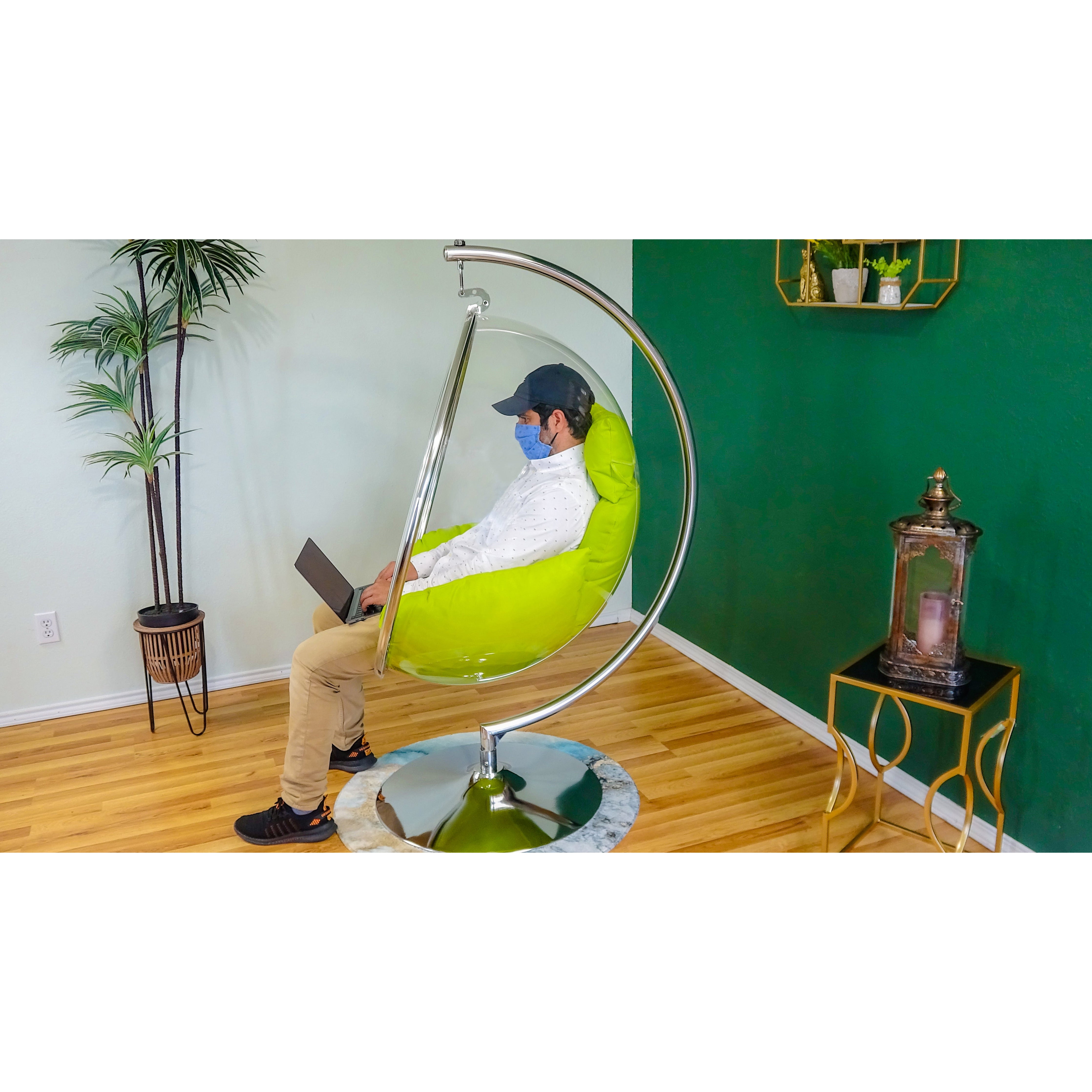 Acrylic bubble swing chair