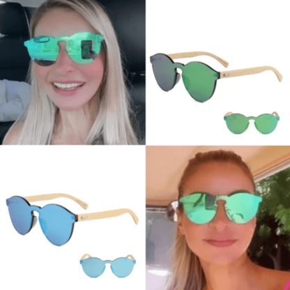 Lentes de Sol Ecológicos de Madera de Bambú únicos Unisex de una sola –  