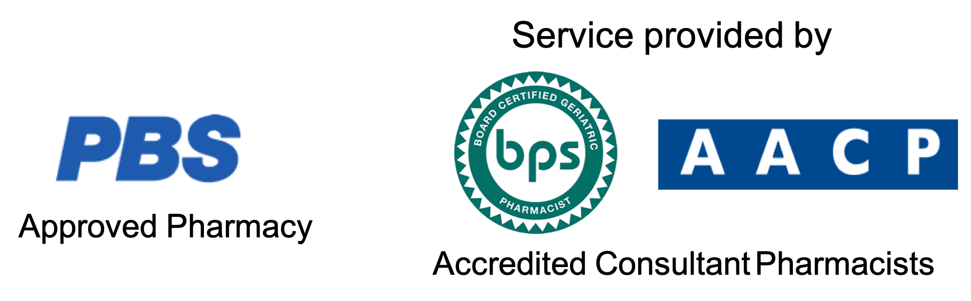 PBS Approved Pharmacy, BPS AACP Accredited Consultant Pharmacists