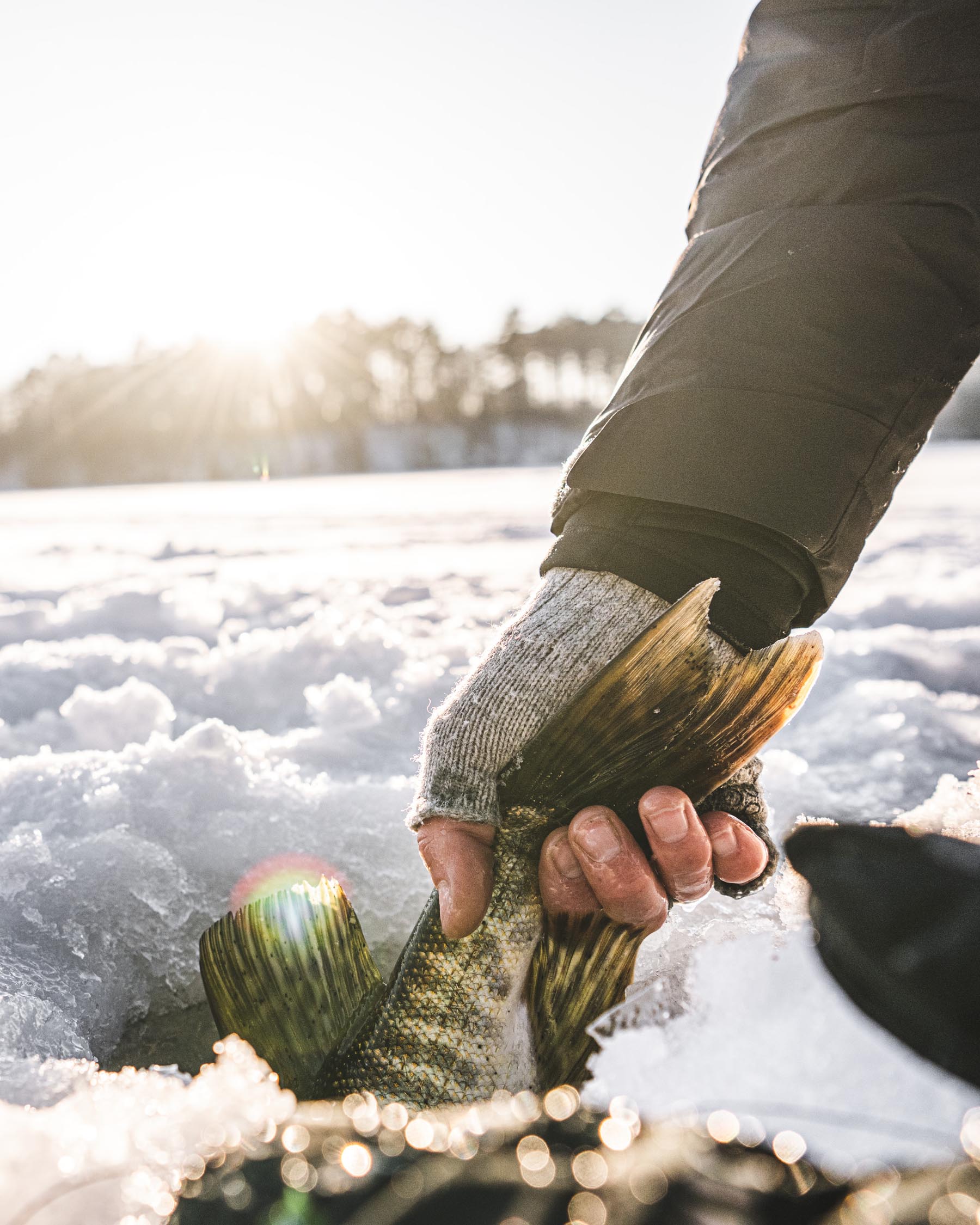 Anti-Slip 2 Slits Full Finger Glove Fishing Jigging Sun Gloves Fleece Liner  Warm