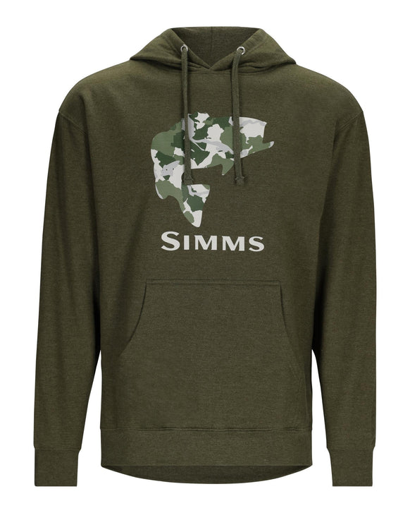 Simms Lager Script Hoodie - Charcoal Heather - Size Large - NOW ON SALE