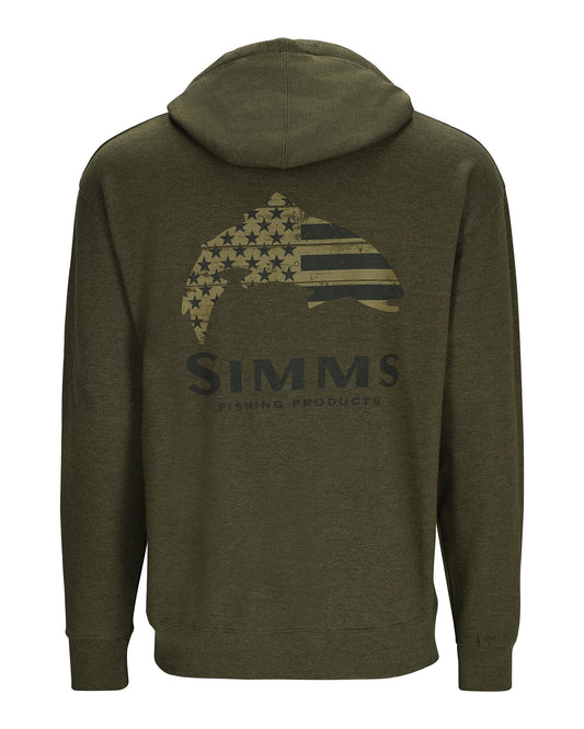 Simms Bass Fill Hoody Military Heather / M