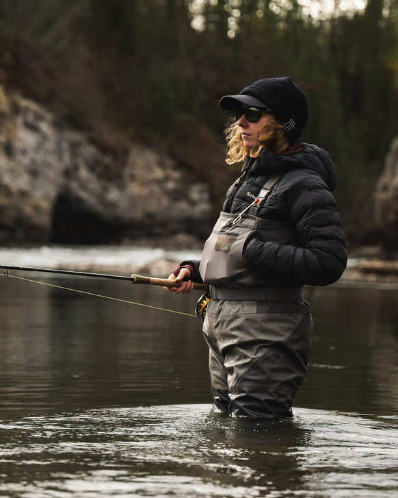 Fly Fishing Waders for Women with Boots and Double-Knee-Pads, High