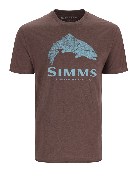 Simms Fishing Products Forget The Forecast Men s Gray T-Shirt Size Large