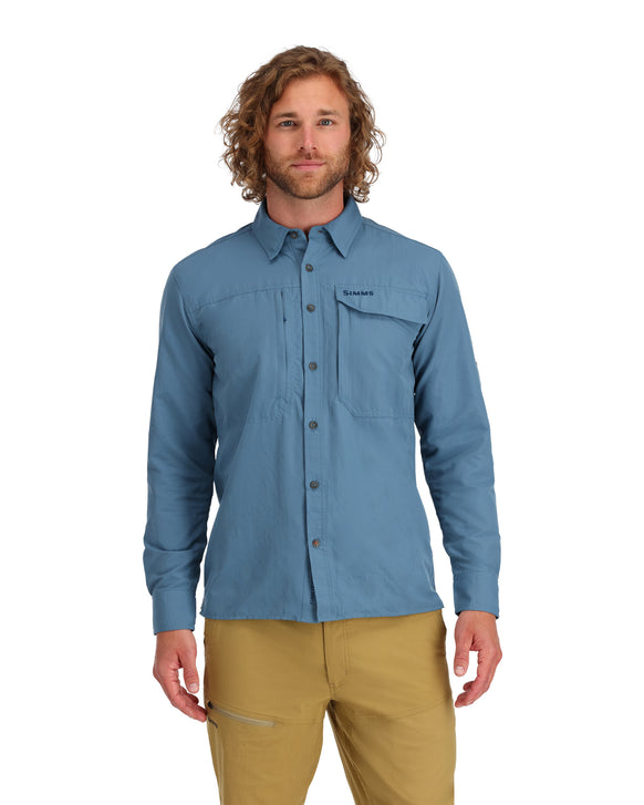 Columbia Omni Shade Convertible Long Sleeve Fishing Guide Shirt Powder Blue  S SM