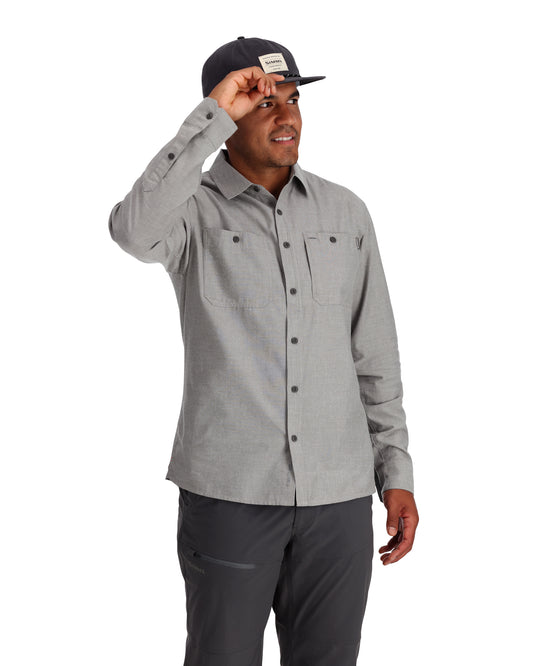 Mens Party Wear Grey Full Sleeves Colour Shirt PS2