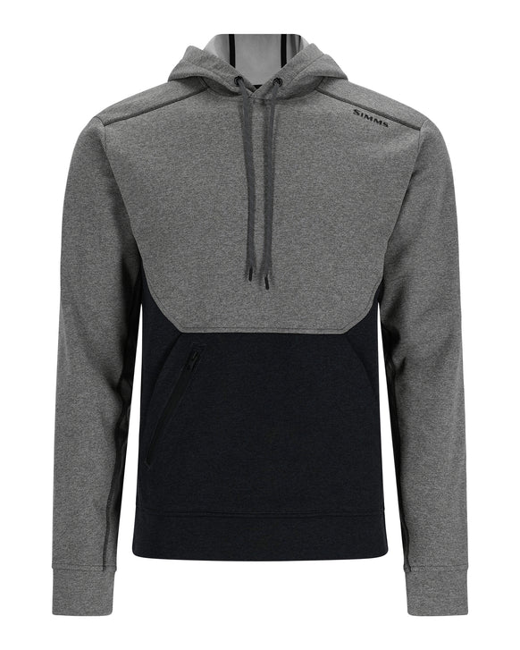 Simms Lager Script Hoodie - Charcoal Heather - Size Large - NOW ON SALE 