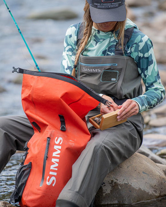 HPA Waterproof Dry Bag Fishing Backpack Roll Top Buckle Closure Orange