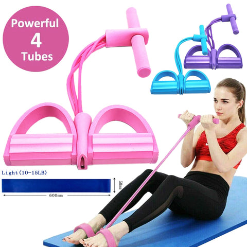 250lbs Resistance Bands Set Fitness Workout Gym Pull Rope Yoga