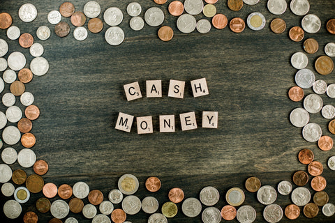 Money Letter Tiles And Coin