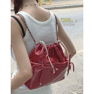 TAVIMART  -  Korean Style Bow Backpack for Women's 2024 New Summer Fashionable Travel Backpacks Causal Sweet Travel Bag - tavimart