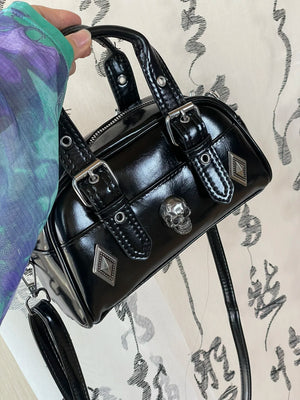 TAVIMART  -  Cool Y2k Girls Underarm Bags Fashion Pu Leather Women's shoulder Bag Punk Skull Decorate Shoulder Crossbody bags - tavimart