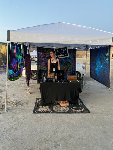 Silver Age Jewelry booth at Utah festival "Dry Desert Jams Vol. 2" in 2022
