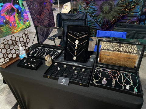 Silver Age Jewelry booth at Utah festival "Dry Desert Jams Vol. 2"