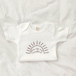 You Are My Sunshine, Neutral Baby Shirt, New Baby Gift, Pregnancy Announcement Baby Bodysuit, Gender Neutral, Cotton, Taupe Sunshine