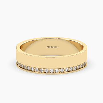 Moissanite Wedding Band