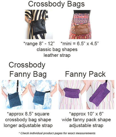 Small Cross Body Bag Purple Check One Size