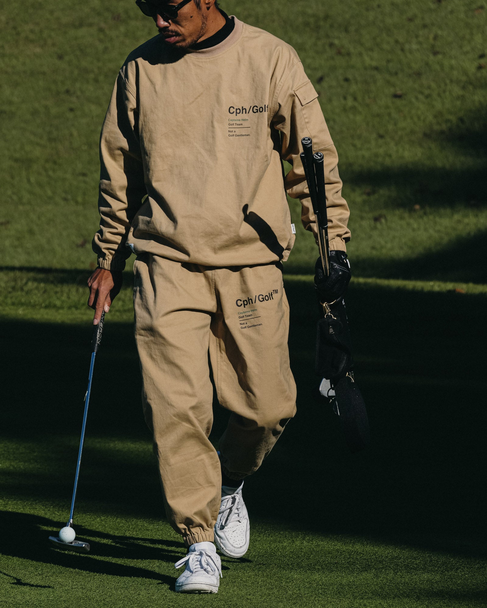 予約販売品 cph GOLF #CTN TRACK P O JACKET - BEIGE sushitai.com.mx