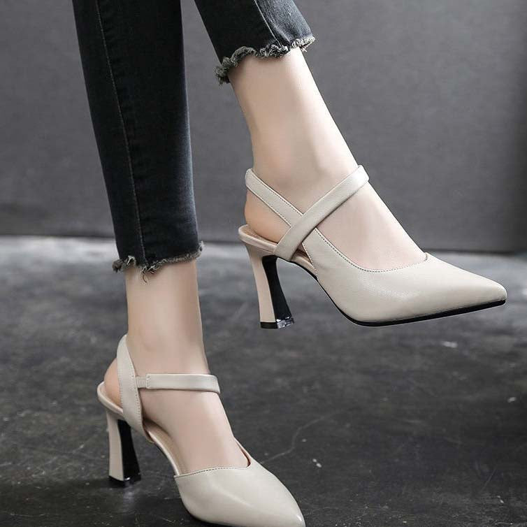 Pointed Toe High Heeled Sandals