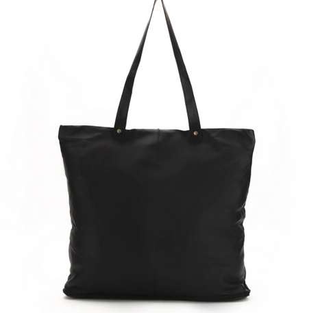 Black Leather Bag for Women