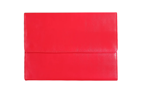 red leather wallet for women