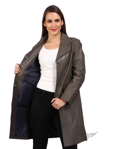 Women's Leather Coat