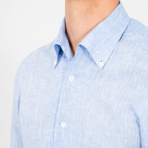 Image showing a man wearing a shirt with standard placket